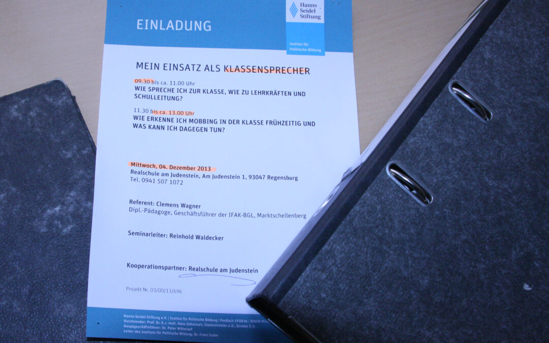 Mein Einsatz als Klassensprecher