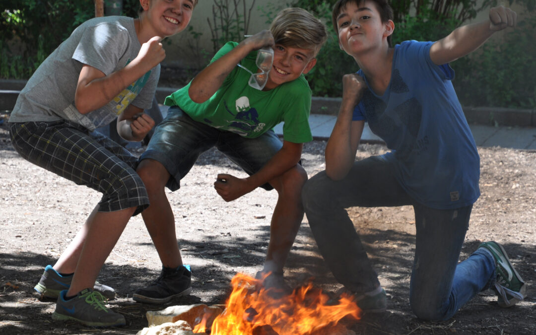 Mammuts jagen an der Realschule am Judenstein