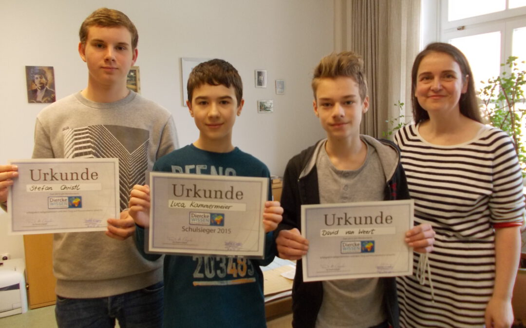 Wir gratulieren den Siegern des Erdkundewettbewerbs