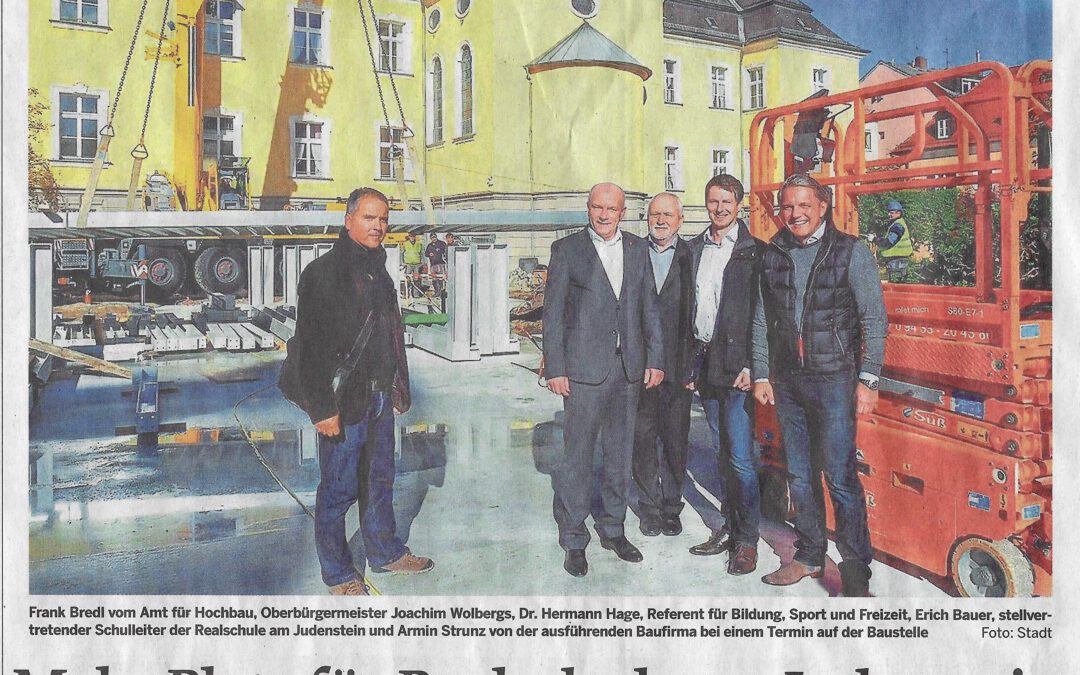 Mehr Platz für die Realschule am Judenstein