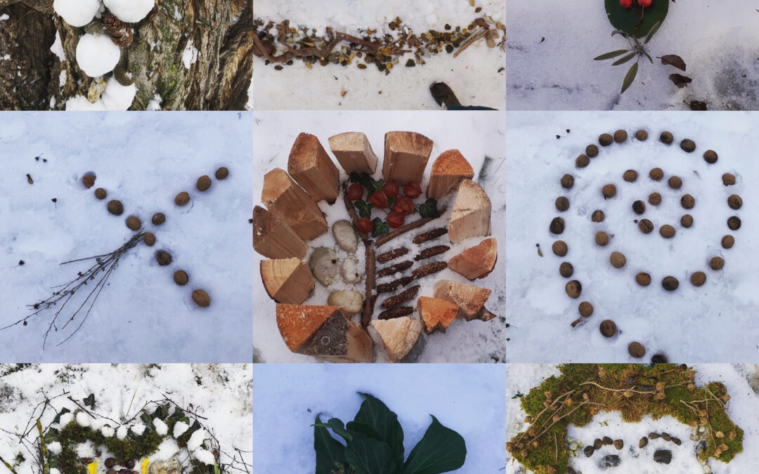 Kunstunterricht im Homeschooling: Landart geht immer!