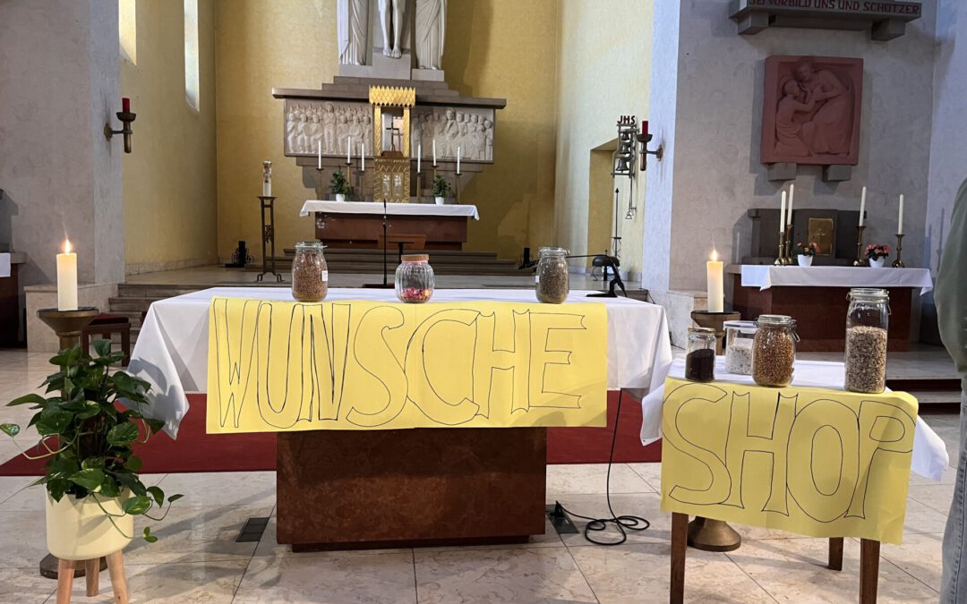 „Laden der Wünsche“ Anfangsgottesdienst in Herz Jesu